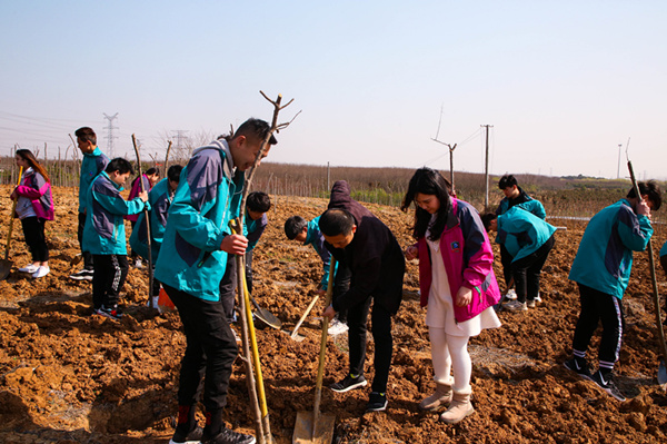 “攜手植樹，共創(chuàng)藍天”丨南京新華師生共筑新華育才林